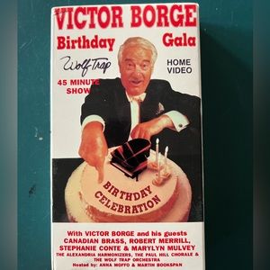 Victor Borge Birthday Gala VHS tape. Funny Comic Music Piano EXCELLENT